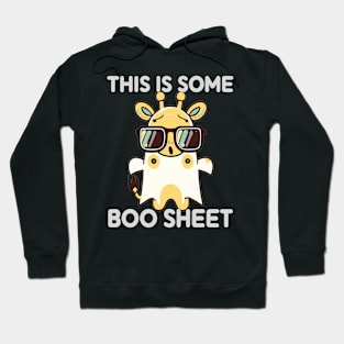 This Is Some Boo Sheet Angry Ghost-Giraffe Halloween Hoodie